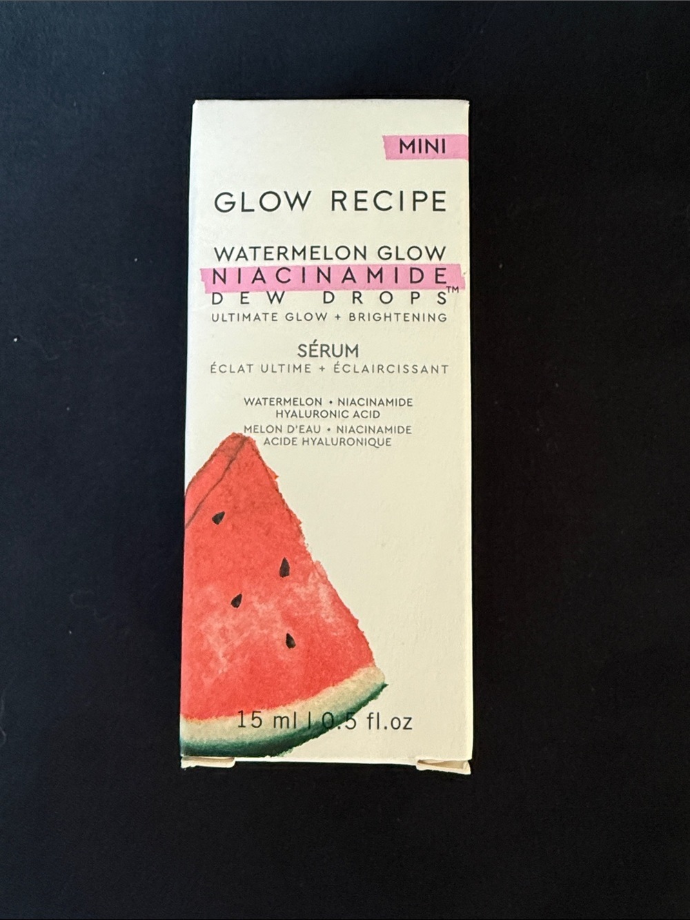 Glow Recipe Watermelon Glow Niacinamide Dew Drops Serum Mini - .5 oz